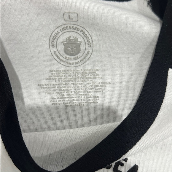 SMOKEY BEAR RAGLAN GRAPHIC BABY TEE - Picture 7 of 8